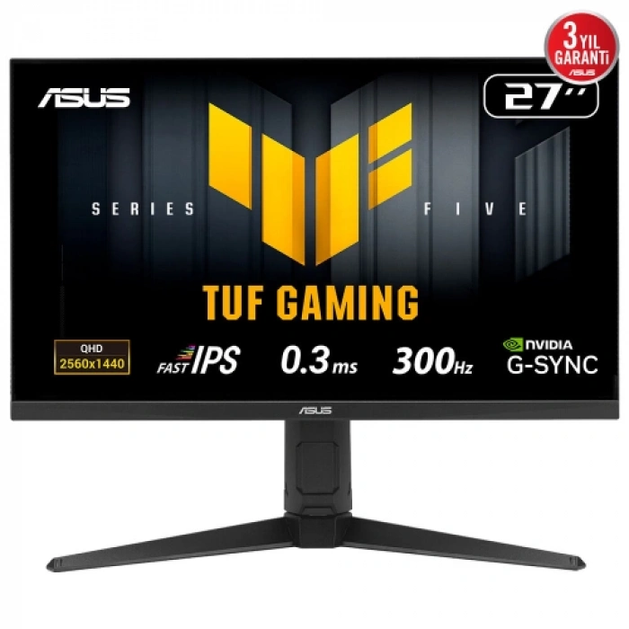 ASUS TUF GAMING VG27AQML5 27" 0.3ms, 300Hz, QHD, DP, 2xHDMI, Type-C, Fast IPS Panel, Düşük Mavi Işık, FreeSync Premium, GAMING Monitör