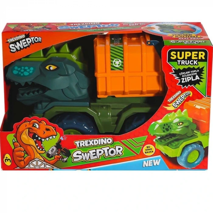 Asya Oyuncak Kt. Sweptor Dino Çöp Kamyonu Bmd503