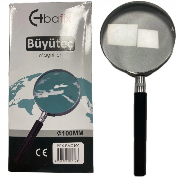 Bafix Büyüteç Cam Metal Çerçeveli 100 Mm Bfx-bmc100