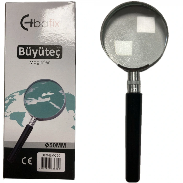 Bafix Büyüteç Cam Metal Çerçeveli 50 Mm Bfx-bmc50