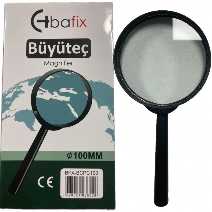 Bafix Büyüteç Cam Plastik Çerçeveli 100 Mm Bfx-bcpc100
