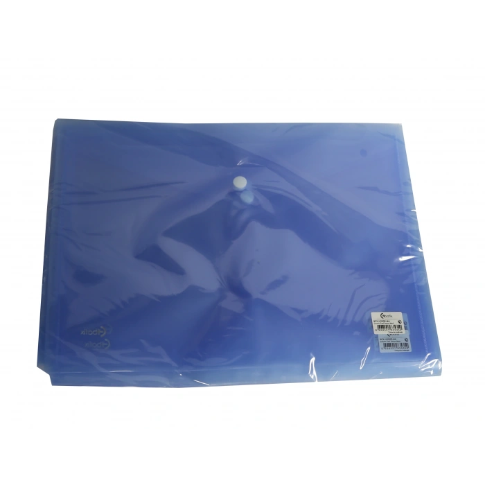 Bafix Çıtçıtlı Zarf Dosya A4 Mavi Bfx-u1120p-ma