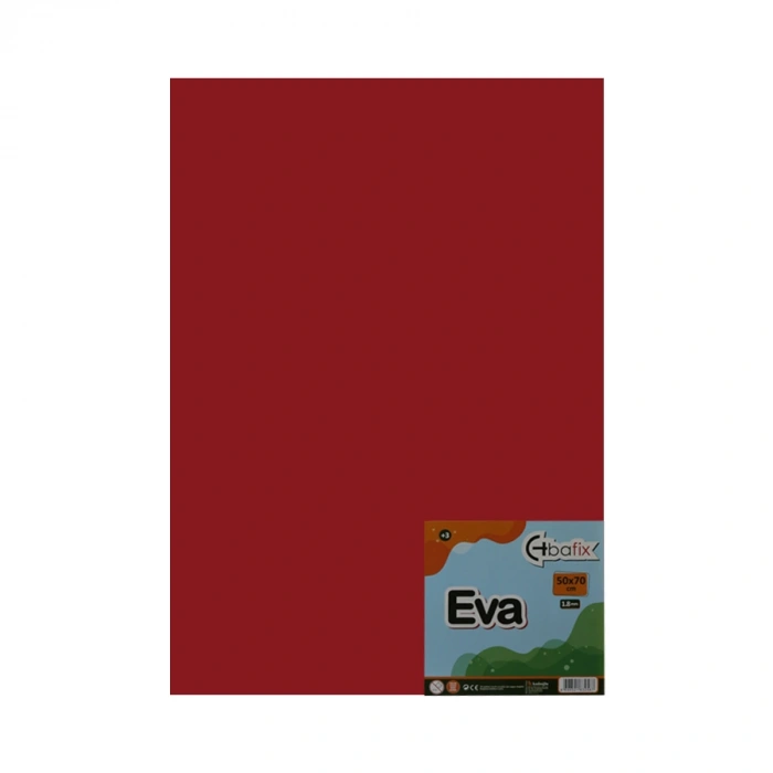 Bafix Eva Düz Renk 50x70 Kırmızı
