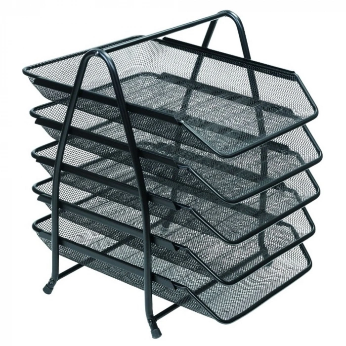 Bafix Evrak Rafı Metal Perforeli 5 Li Gri Bfx-mer9207s