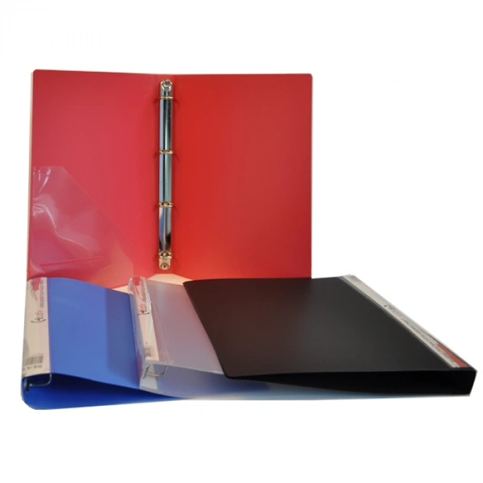 Bafix Halkalı Dosya Pp 4 Halkalı A4 Kırmızı