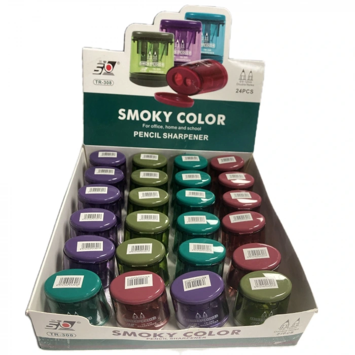 Bafix Kalemtraş Çiftli Hazneli Smoky Color Tr-308