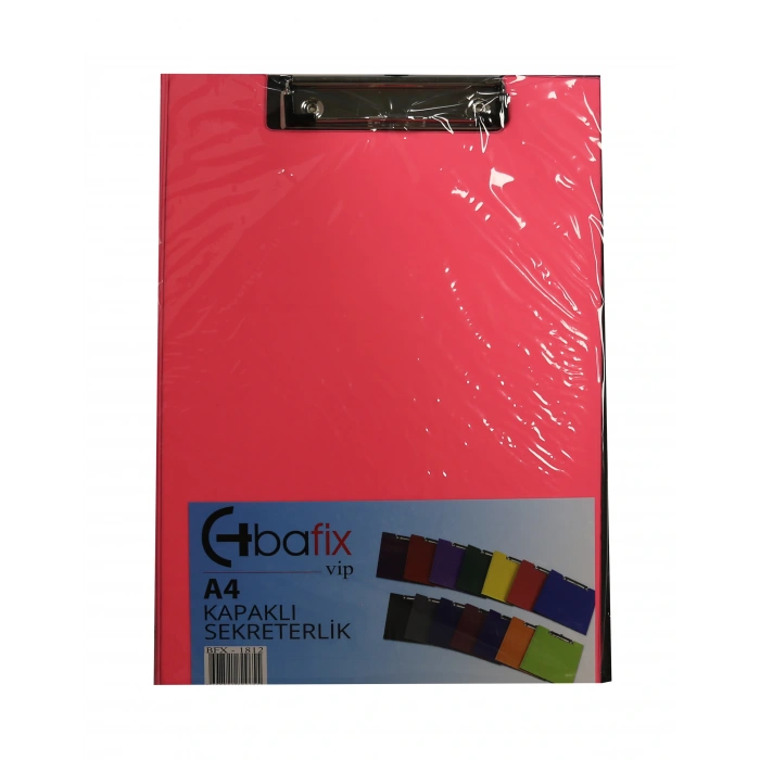 Bafix Kapaklı Sekreterlik Vip A4 Fosforlu Pembe Bfx-1813