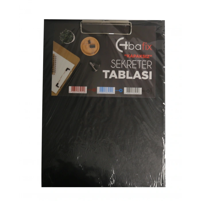 Bafix Kapaksız Sekreterlik Plastik A4 Siyah