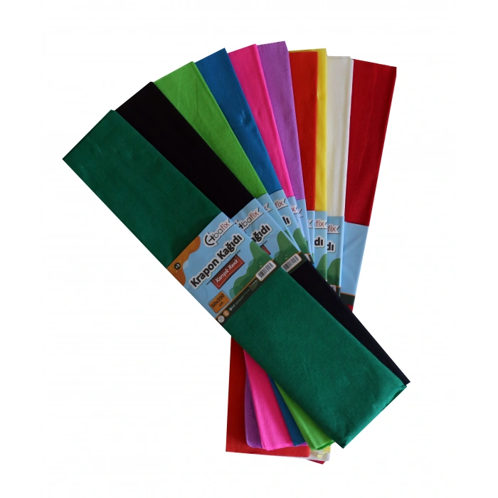 Bafix Krapon Kağıdı 10 Lu 50x200 Cm Karışık Renk