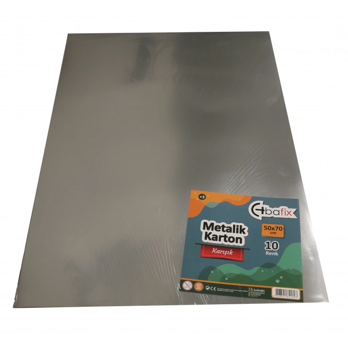 Bafix Metalik Karton 50x70 Cm Karışık Renk