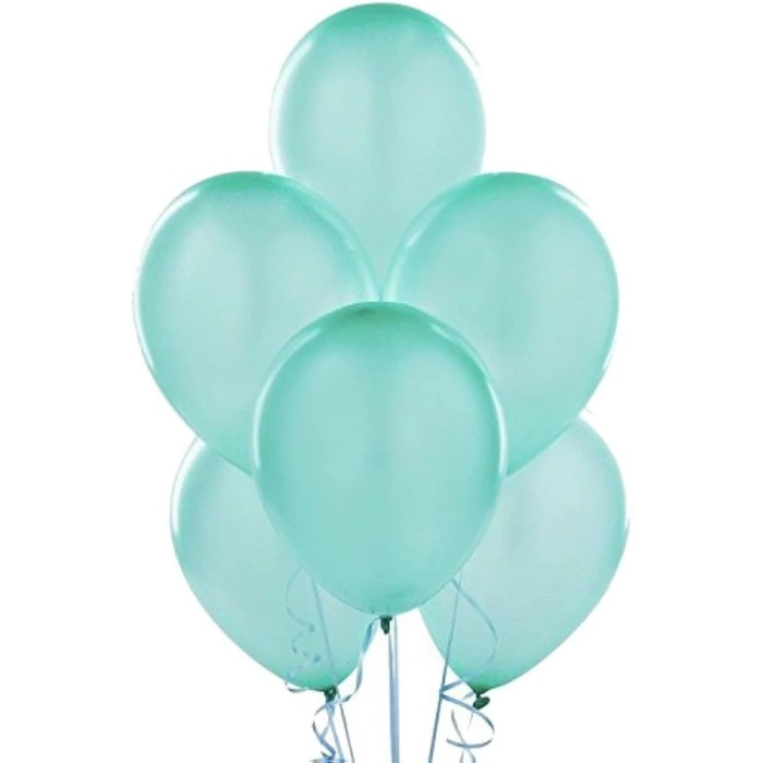 Balonevi Balon 12 Baskı Su Yeşili 100 Lü