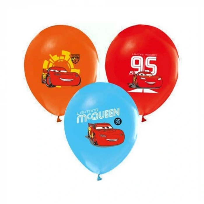 Balonevi Balon 4+1 Cars 3 Baskılı 12 8 Li