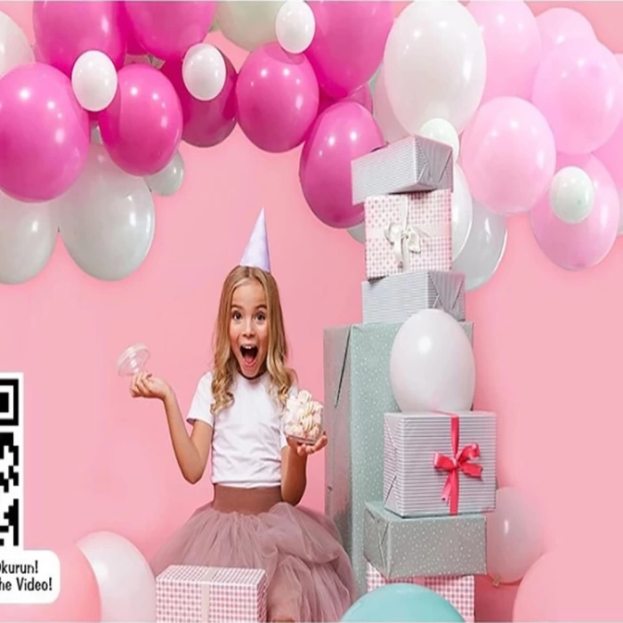 Balonevi Pembe Düşler Asorti Balon Dekorasyon Seti 70 Li