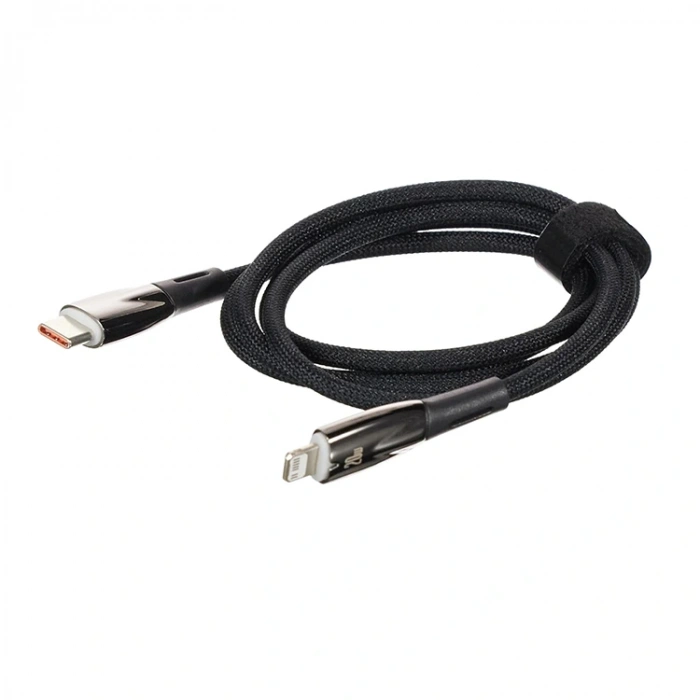 Baseus Glimmer Series Siyah Cadh000001 1mt 20w Type-c To Lightning Şarj Kablosu Örgülü