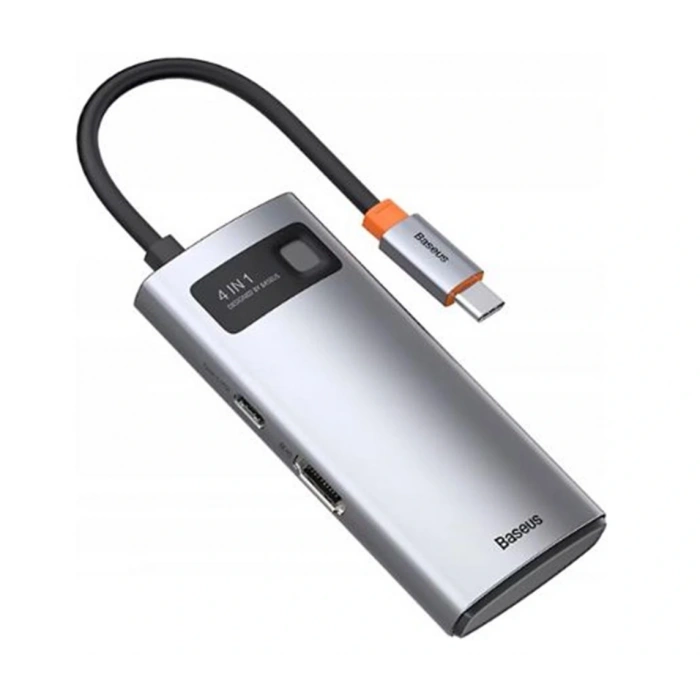 Baseus Metal Gleam 5-in-1 Type-c Hub-gri (wkwg020013)