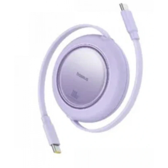Baseus P10364500213-00 Free2 Pull Mini Kablolu Usb-c 100w 2m Mor Şarj Kablosu