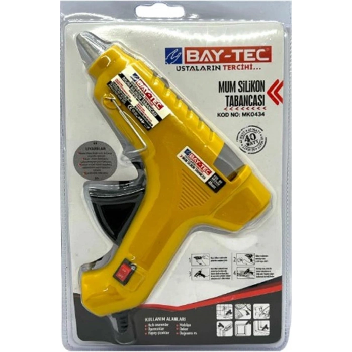Bay-tec Mk- 0434 Mum Silikon Tabancası İnce 40w