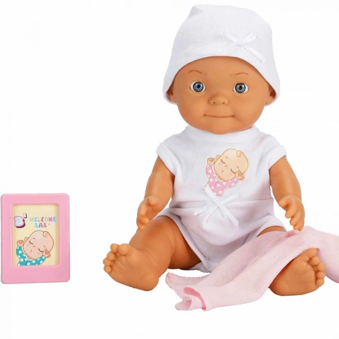 Bebelou Sesli Hoş Geldin Bebeği 30 Cm Pembe S01005683