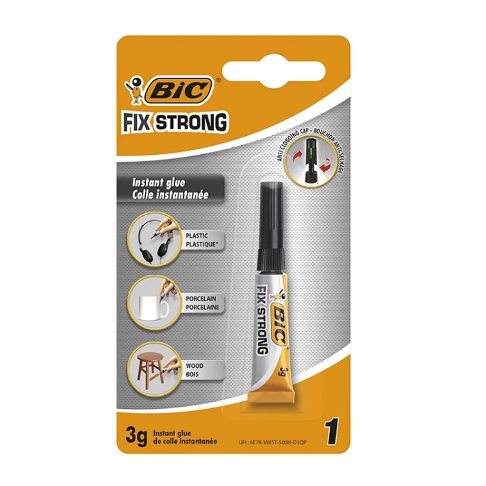 Bic Japon Yapıştırıcısı Fıx Strong Süper Güçlü 3 Gr 1 Li Blister