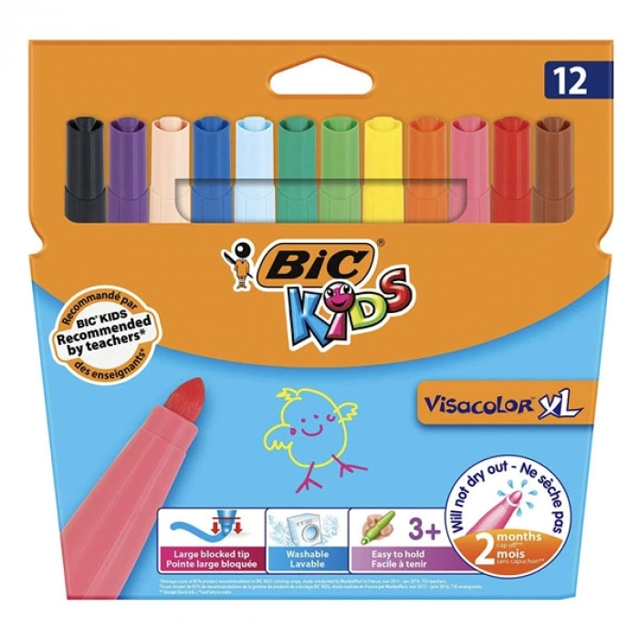 Bic Keçeli Kalem Visa Xl Jumbo 12 Li 8922231