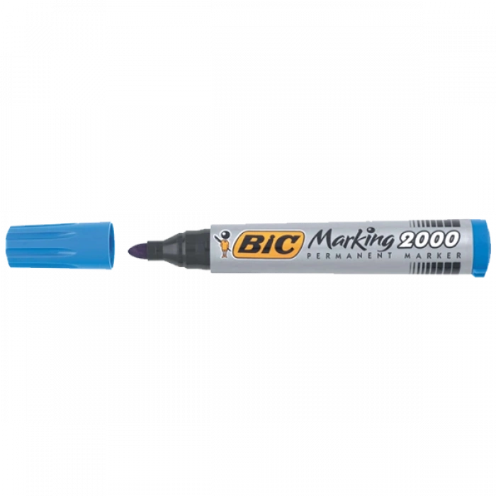Bic Markör Permanent 1.7 Mm Yuvarlak Uçlu Mavi 2000 06