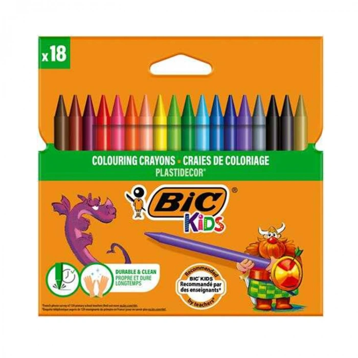 Bic Pastel Boya Plastidecor Silinebilir 18 Renk 829771