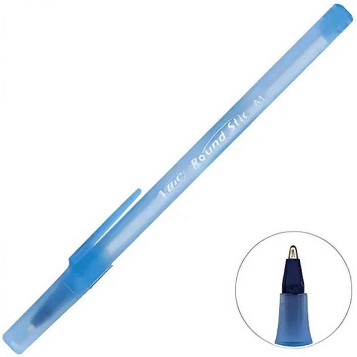 BIC Round Stic 1.0 mm Mavi Tükenmez Kalem