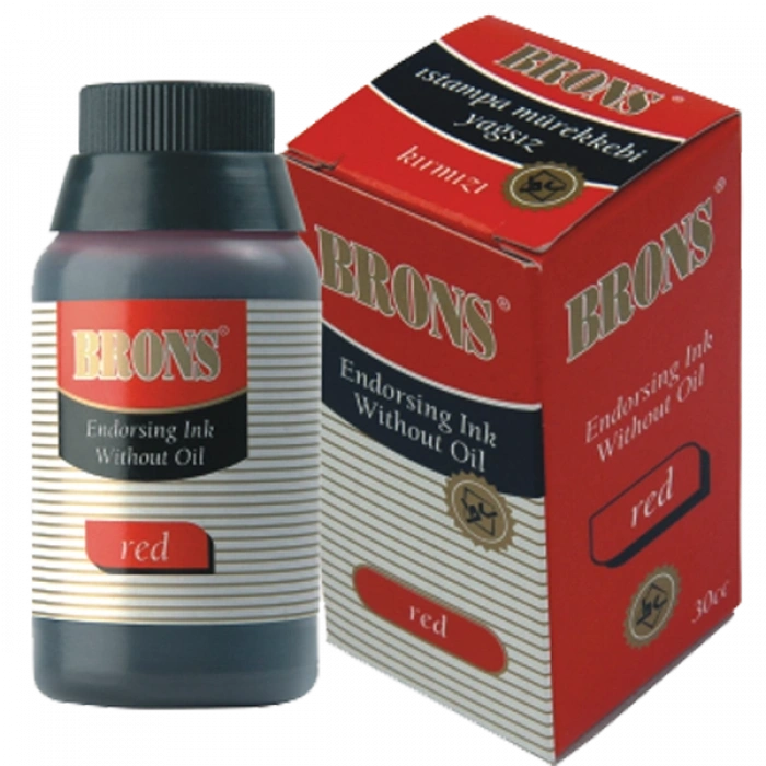 Brons Istampa Mürekkebi Yağlı 30 Cc Kırmızı Br-316