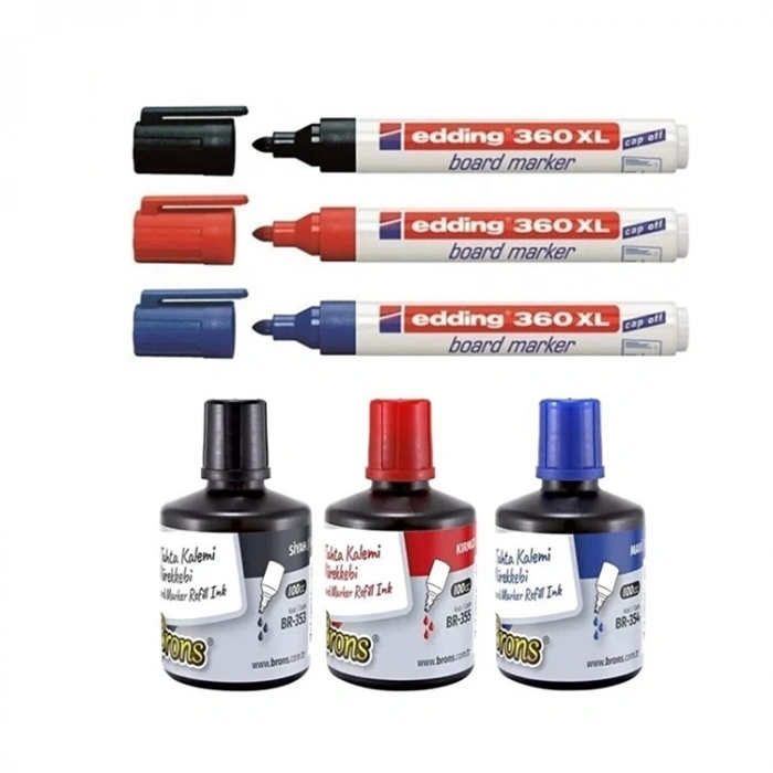 Brons Tahta Kalem Mürekkebi 100 Cc Siyah Br-353