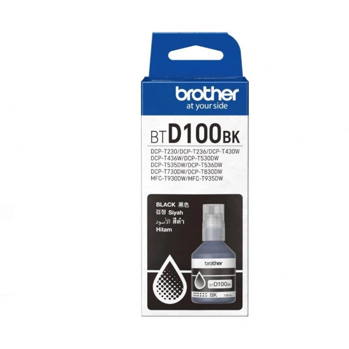 Brother Btd100bk Black Siyah 7.500 Sayfa Şişe Mürekkep Dcp-t230-t430-t530-t730-t830  Mfc-t930-t935