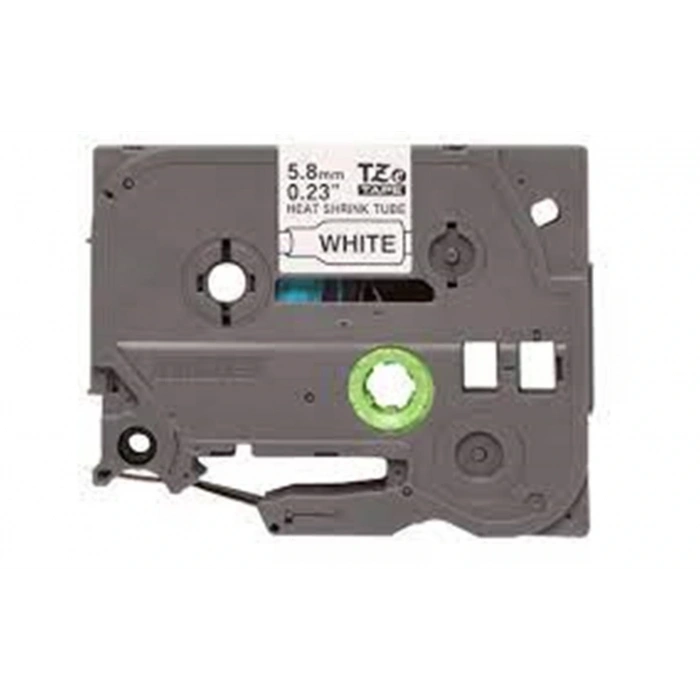 Brother P-Touch HSE-231 12 mm Beyaz Üzerıne Sıyah  Isı ile Daralan Laminasyonlu Etiket