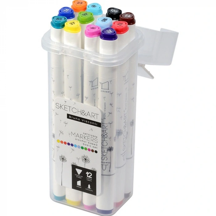 Bruno Visconti Twın Marker Sketch & Art 12 Li 22-0076/01