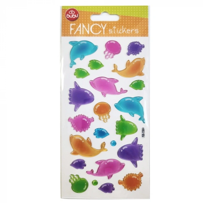 Bu-bu Damla Stickers Funcy Deniz Hayvanlar! 9x20 Bubu-pus-7304