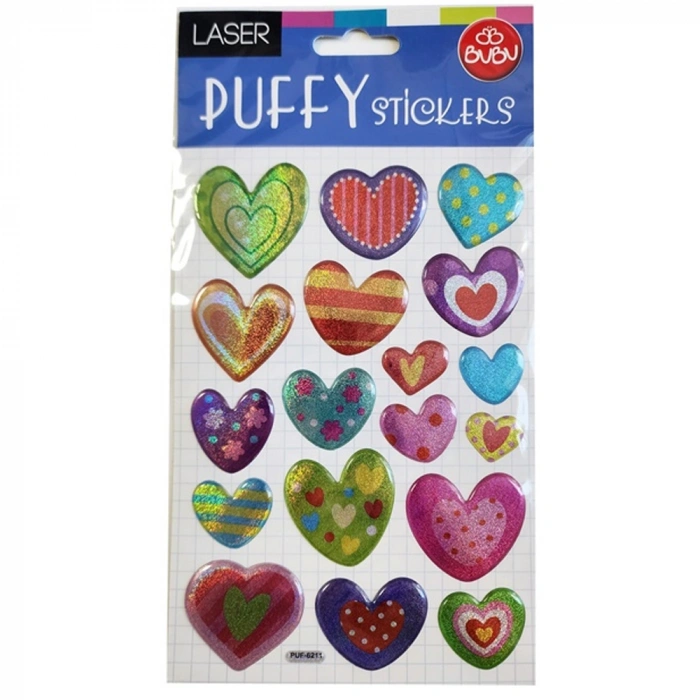 Bu-bu Damla Stickers Kalp 12,5x23,5 Bubu-puf-6211