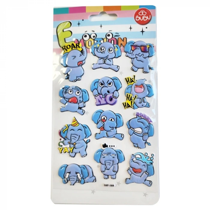 Bu-bu Emotıons Stickers Elephants 10.9x20.5 Bubu-swp-1806