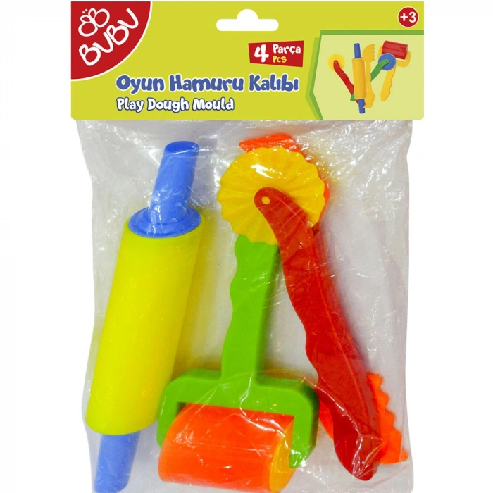 Bu-bu Oyun Hamuru Kalıbı 4 Parça Bubu-hk0012