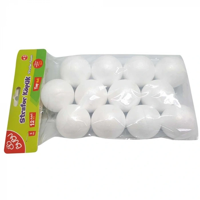 Bu-bu Strafor Köpük Top 5 Cm 12 Li Bubu-kp0003