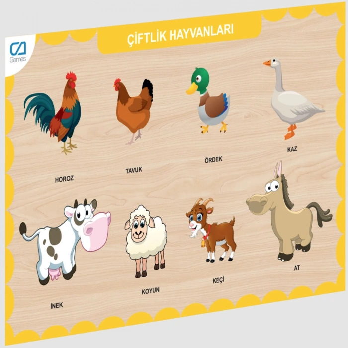 Ca Games Ahşap Çiftlik Hayvanları Bul-tak