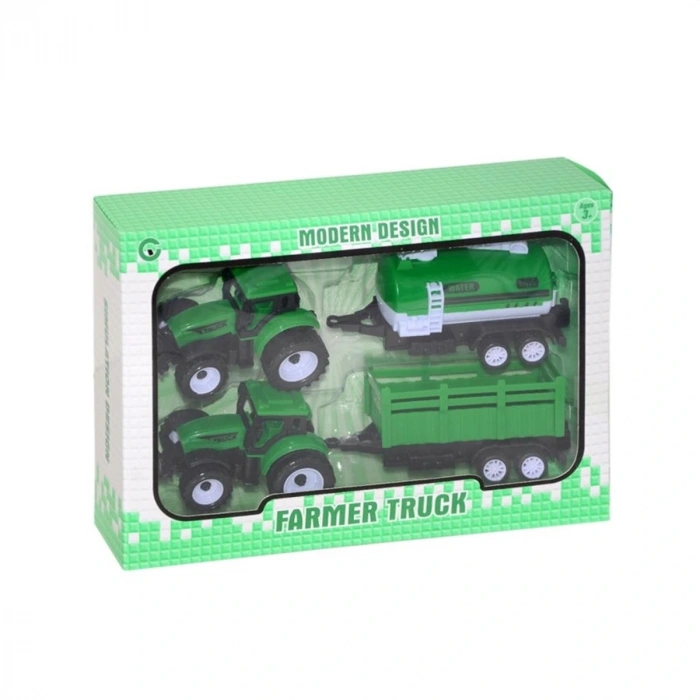 Canem Oyuncak Çekbırak Çiflik Traktörü 2 Li Kutulu 9973-20a/30a