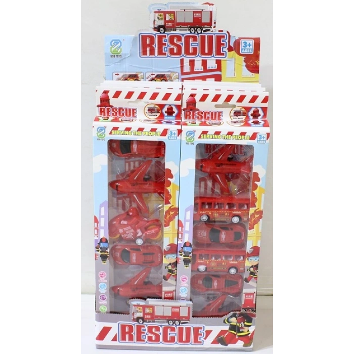 Canem Oyuncak Çekbırak İtfaiye Seti 6 Lı Kutulu Dsp.899-70g