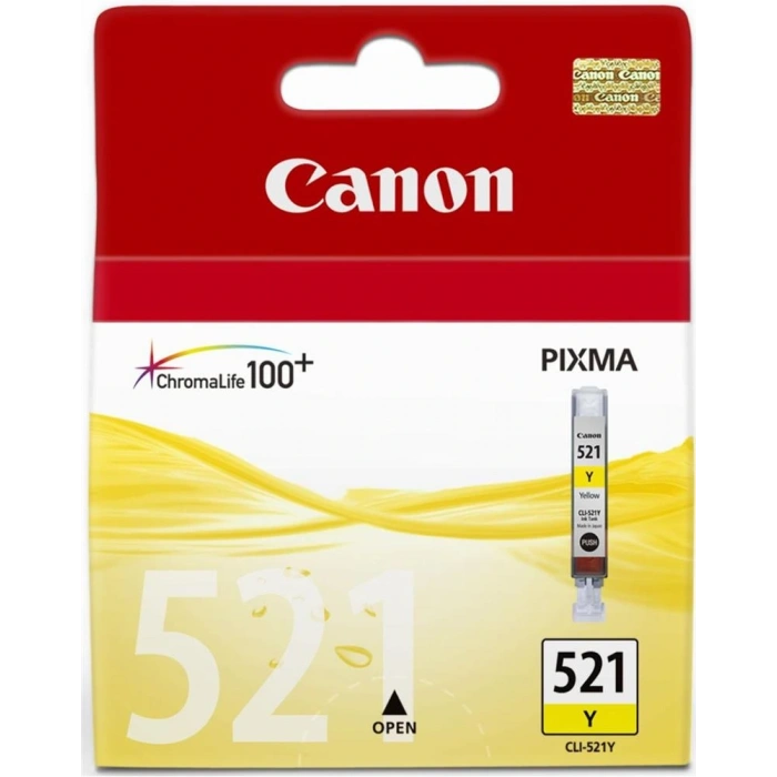 Canon Clı-521y Yellow Sarı Mürekkep Kartuş Mp260-540-550-560-620-630 Mx860-870