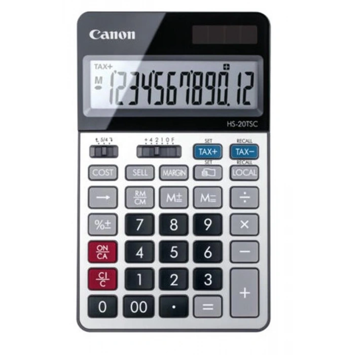 Canon Hs-20 Tsc 12 Hane Metal Kasa Masa Üstü Hesap Makinesi