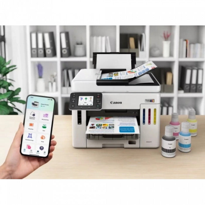 Canon Maxıfy Gx7140, Renkli, Mürekkep Mega Tanklı, Yazıcı, Tarayıcı, Wifi, Lan, Duplex, Orijinal Mürekkep