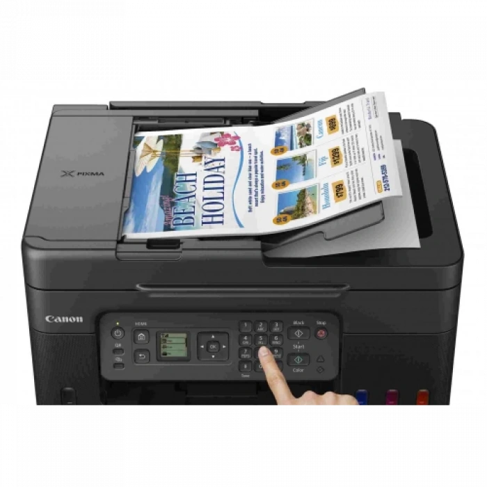 CANON PIXMA G4470, Renkli, Mürekkep Mega Tanklı, Yazıcı, Tarayıcı, Fotokopi, Fax, Wifi, Bulut, ADF, ORİJİNAL MÜREKKEP