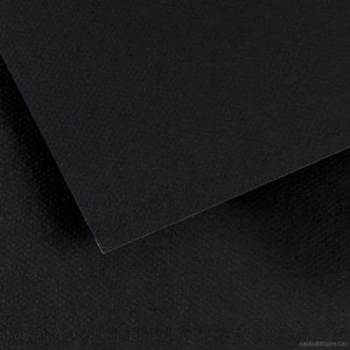 Canson Fon Kartonu (dokulu) Mı-teıntes 50x65 160 Gr 425 Black (siyah) 31036s123