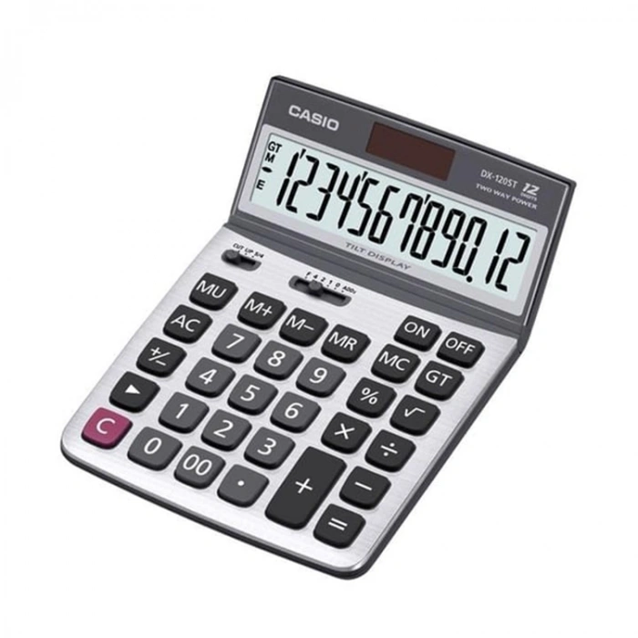 Casio Dx-120st 12 Hane Oynar Başlıklı Masa Üstü Hesap Makinesi