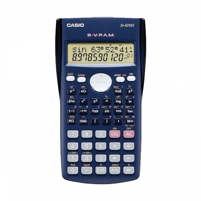 Casio Hesap Makinesi Bilimsel 2 Satır Ekran 240 Fonksiyon FX-82MS 2.Versiyon