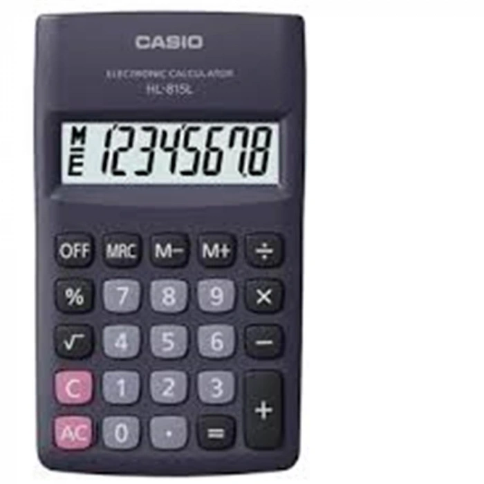 Casio Hl-815l-bk 8 Hane Siyah Hesap Makinesi