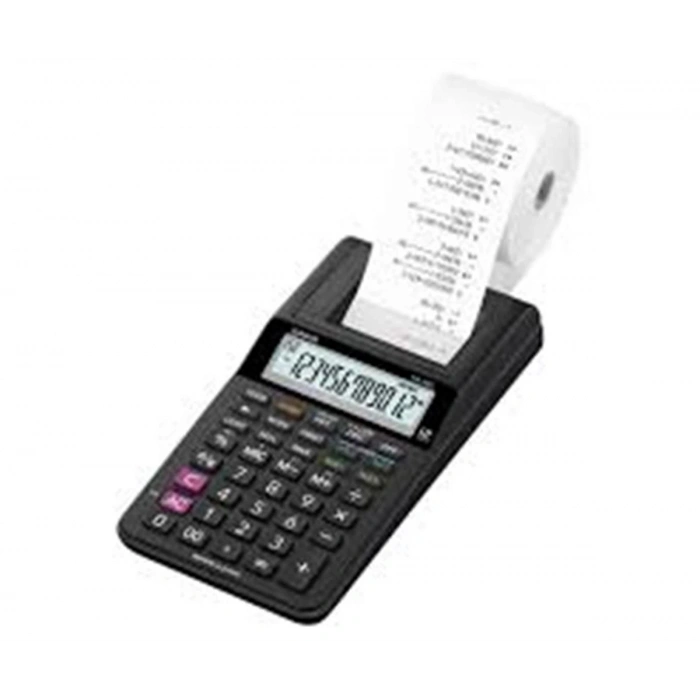 Casio Hr-8rc-bk 12 Hane Siyah Şeritli Hesap Makinesi