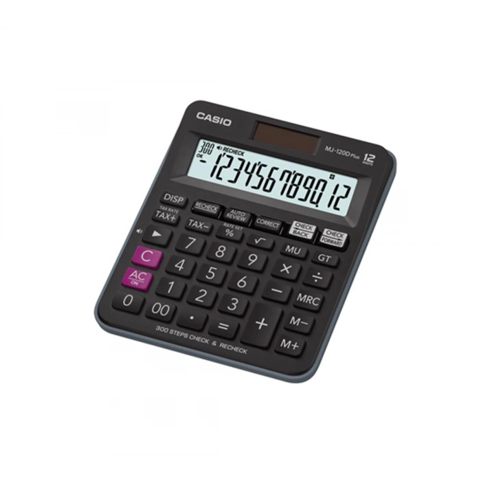 Casio Mj-120d Plus İşlem Kontrollü 12 Hane Masa Üstü Hesap Makinesi